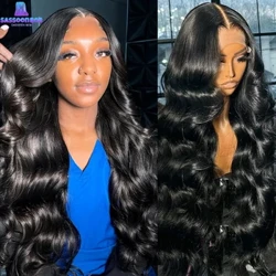 200 Blīvums Body Wave 13x4 13x6 360 Hd caurspīdīgas mežģīnes priekšpusē cilvēka matu parūka, 30 40 collu mežģīņu priekšējās parūkas, iepriekš noplūktas sievietēm