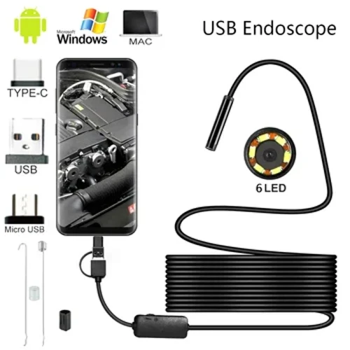 HD bezvadu endoskops 1080P viena un divu objektīvu WiFi boreskopa pārbaudes kamera ūdensizturīga čūskas caurules kamera operētājsistēmai Android IOS