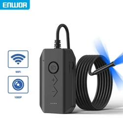 ENWOR Ceamara Endoscope WiFi le haghaidh iPhone Android 1080P HD Ceamara Cigireachta Dúbailte Uiscedhíonach Cábla Triarach le haghaidh Gluaisteán a Sheiceáil