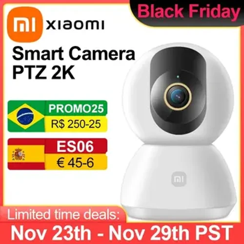 Xiaomi 360 ° Cameră inteligentă de securitate pentru locuințe PTZ 2K Monitor pentru bebeluși 1296x2304p AI Panoramic Camera HD Night Vision Webcam Work with Miji