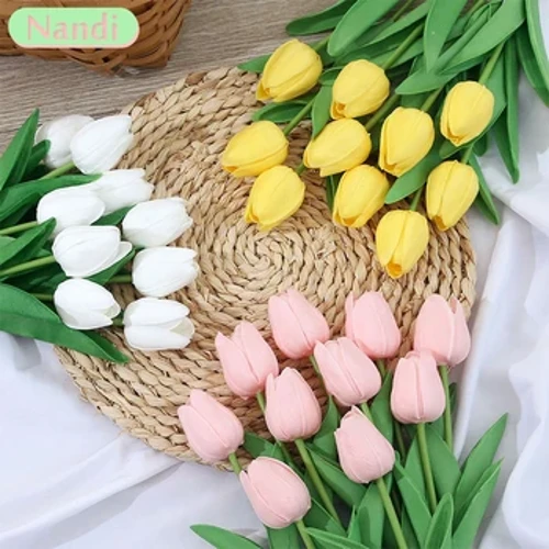 Tulip Blodau Artiffisial Tulip Tulip 3/5pcs Addysg Gorfforol Ewyn Ffug Addurno Priodas Blodau Cartref Gardd Addurno Bouquet Anrheg