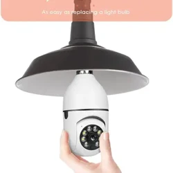 Telecamera panoramica con testa della lampada telecamera wireless E27 con lampadina rotazione a 360 gradi visione notturna vendite dirette calde