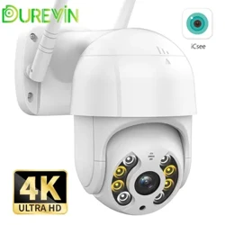 Εξωτερική κάμερα 8MP 4K HD WiFi PTZ 4MP Ασύρματη κάμερα IP H.265 AI Human Detect Security Κάμερα CCTV P2P Surveillance iCSee
