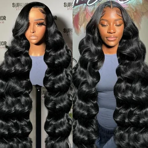 250 Density 13x6 HD Transparent Body Wave Lace Front Wig Laulu Tagata Pasila 30 40 Inisi 13x4 Lace Frontal Wig Mo Fafine