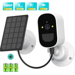 WiFi IP Kamera Gün Paneli Batareýasy Işleýän Simsiz Daşky Howpsuzlyk 1080P HD CCTV Wideo Gözegçilik PIR Adam kesgitlemesi iCSee