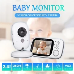 Bebek Monitörü VB603 Wifi Gözetleme Kamerası 3.2 "LCD Ekran Görüntülü Interkom Dijital Kameralar Güvenlik Koruması Newborm için
