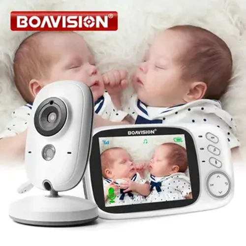 VB603 Video Trẻ Em Không Dây 2.4G Với Màn Hình LCD 3.2 Inch Âm Thanh 2 Chiều Thảo Luận Tầm Nhìn Ban Đêm Giám Sát Camera An Ninh Người Giữ Trẻ