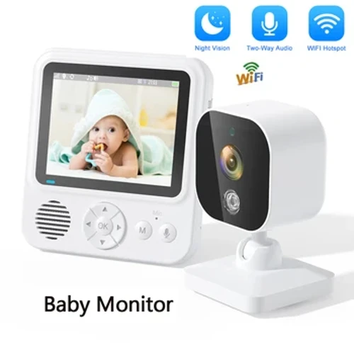 Uus 2,4 GHz juhtmevaba värviline nutikas beebimonitor koos kaameravalvega Nanny Cam turvalisuse elektrooniline beebitelefon, beebide nuttu toitmine