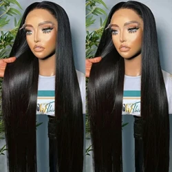 Parrucca anteriore in pizzo dritto 13x4 Parrucche per capelli umani 13x6 Capelli Remy Fedeli alla lunghezza 5x5 Parrucca Wear And Go Glueless Parrucche per capelli umani al 100%