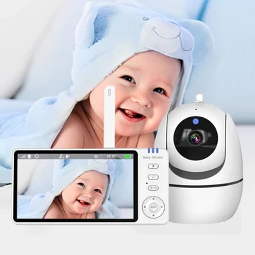 5.0 Inch Baby Monitor with Camera VOX Wireless Video Nanny 720P HD Security Night Vision Temperature Remote Move 2 Way Audio