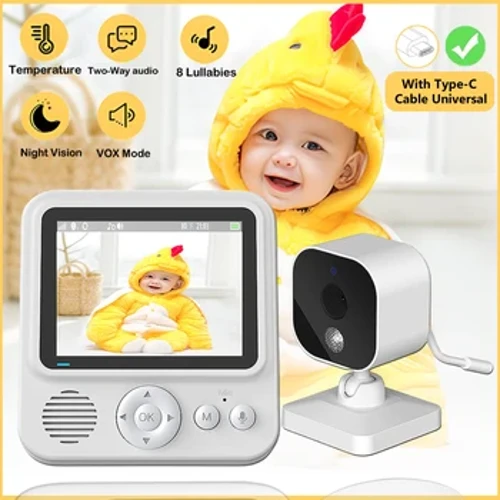 Monitor Bayi 2.8 Inch Wireless Surveillance Video Smart Baby Camera Security Protection Two Way Audio Night Vision Cam Babysitte