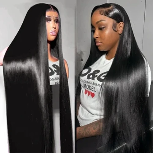 Straight Lace Frontal Human Hair Wig 13x6 Hd Transparent 250 Density 40 Inch 13x4 Lace Front Wig Para sa Babae Brazilian Human Hair
