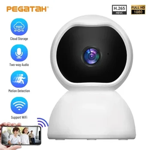 1080p Wifi PTZ kamera Vnitřní audio Video Dětská chůvička Bezdrátové noční vidění Obousměrné audio Domácí bezpečnostní sledovací IP kamery