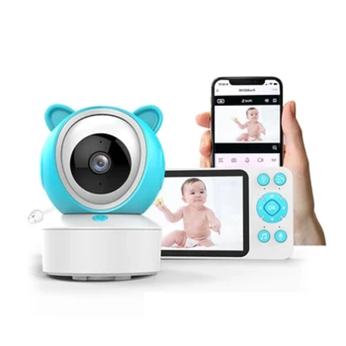 Noua cameră Tuya wifi de 5 inci pentru monitorizare pentru bebeluși 200 W HD Camera APP Monitorizare de la distanță cu baterie de 3000 mAh Cameră IPC cu vedere nocturnă