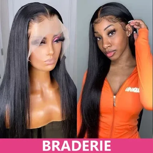 Wigiau i Fenywod Tryloyw Lace Wigiau Syth Gwallt Wigiau 13x6 HD Lace Frontal Wig Wedi'i Phlycio 5x5 Cyn Gwisgo Ac Ewch Wigiau Gwallt Dynol Heb Glud