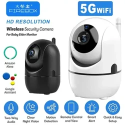 5GHZ IP WIFI Kamera HD 1080P Akylly Howpsuzlyk Kam Awto Track Gijeki Görüş Simsiz Gözegçilik Ulgamy Çaga Monitor Kamerasy