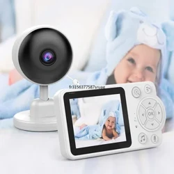 Elektronska varuška z 2,8-palčnim LCD zaslonom, video interkom, nadzorna kamera, varnostna zaščita za novorojenčka