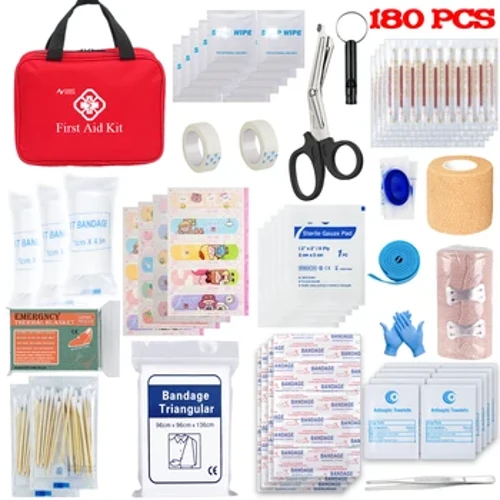 First Aid Kit 160 Piece All-Purpose Tactical Emergency Kit Sa Sasakyan Militar Acessories Survival Kit Camping Medical Bag