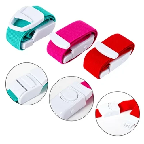 Torniquete médico ajustável com fivela sem látex, para emergência ao ar livre, kit de sobrevivência de primeiros socorros, cinta elástica 2 vendidos