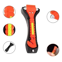1Pc 2 An 1 Auto Noutfall Sécherheet Flucht Hammer Glas Fënster Breaker Rimm Cutter Tool Glas Liewensspuerend Éischt Hëllef Kit