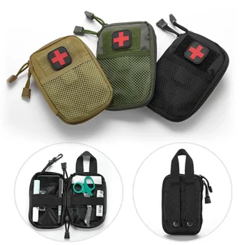 900D Chiến Thuật Khẩn Cấp Bộ Di Động Molle Quân Sự Sơ Cứu Trống Túi Y Tế Chống Nước Lỗi Ra Túi Du Lịch Đi Bộ Đường Dài