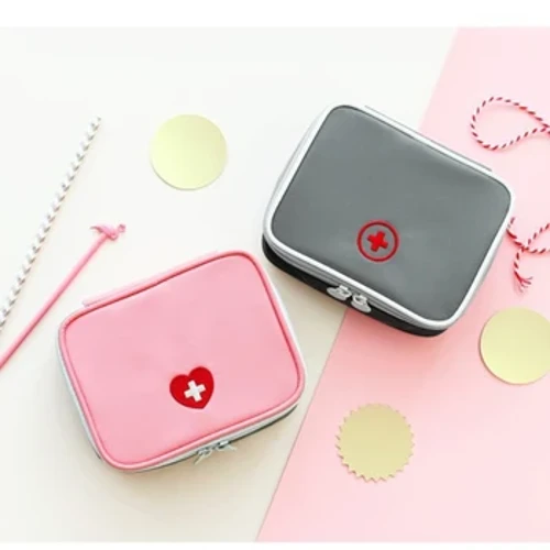 Mini Outdoor First Aid Kit Bag Travel Portable Obat Paket Kit Darurat Tas Obat Storage Bag Organizer cilik