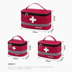 Kit Pertolongan Pertama Tas Penyimpanan Obat Portable Outdoor Rescue Bag Rumah Tangga Anak Kapasitas Besar Kit Medis Penyimpanan Organizer