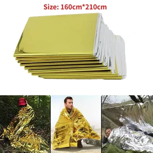 VITCOCO 160*210CM Emergency Blanket Mababang Temperatura Pagsagip First Aid Kit Insulation Blanket Nagliligtas ng Buhay Warm Insulation