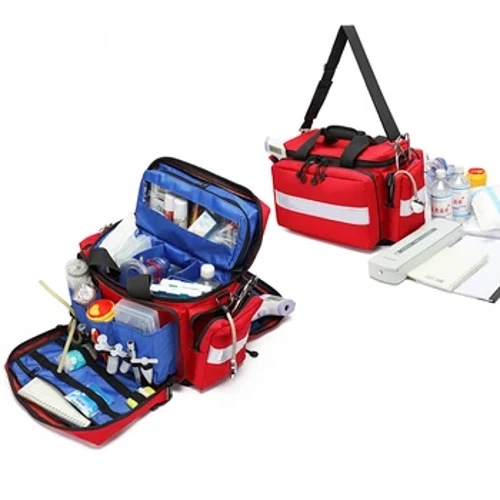 Kit Pertolongan Pertama Darurat Luar Ruangan Tas Medis Penyelamatan Kapasitas Besar Case Tahan Air Reflektif Oxford Multi-Saku Perjalanan Ransel