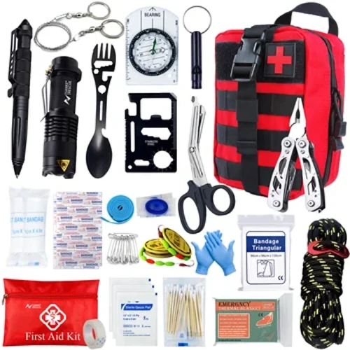 Taktinen ensiapupakkaus auton armeijan acessoriat selviytymispaketit leirintälaitteet Medical Bag Itsepuolustus EDC Pouch Ifak