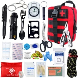 Taktinen ensiapupakkaus auton armeijan acessoriat selviytymispaketit leirintälaitteet Medical Bag Itsepuolustus EDC Pouch Ifak