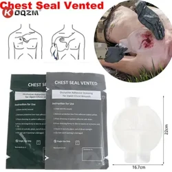Hydrogel Chest Seal Vented Quick Wound Emergency Dressing Bandage Mga Accessory ng First Aid Kit na May Vent Trauma Kit Mga Supplies ng IFAK