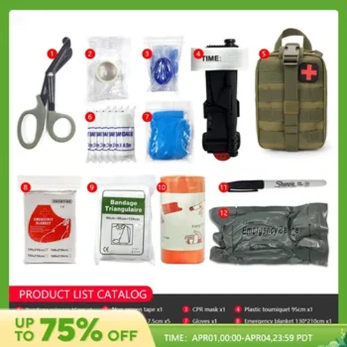 IFAK Molle Utility Army Bag Pouch Тактычная ваенная аптэчка першай дапамогі з абсталяваннем Медыцынскія прыналежнасці
