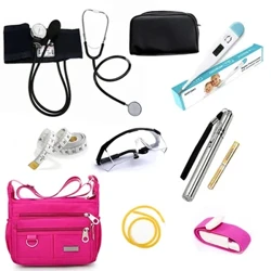 Pecyn Cymorth Cyntaf Set Symudol 9PCS Argyfwng ar gyfer Meddyginiaethau Gwersylla Awyr Agored Heicio Bag Meddygol Bag llaw brys