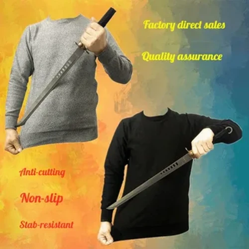 Kendini Savunma Taktik Swat Polis Dişli Sınıf 5 Anti Kesim Bıçak Kesime Dayanıklı HPPE T-shirt Anti Uzun Kollu Askeri