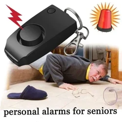 Alarm Puipuiga o le Tagata Lava Ia 130dB Teine Saogalemu Tama'ita'i Puipui Alert luko Saogalemu Patino A'ei e tete'e fa'akomepiuta Tele Keychain Fa'alavelave Fa'afuase'i.