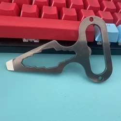Hochwertiges Edelstahl-Multitool, Selbstverteidigungsspikes, Überleben im Freien, multifunktionaler Schraubenschlüssel, Werkzeugöffner