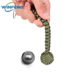 Self Defense Lanyard Monkey Fist Keychain Panlabas na Security Protection Defensa Personal Steel Ball Women Survival Weapon
