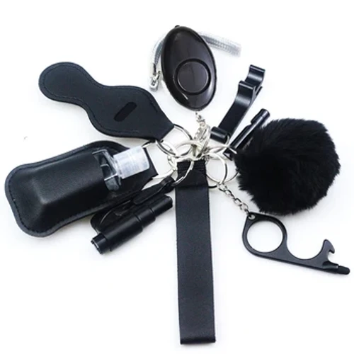 Falegaosi Tau Fafine i fafo o le Puipuiga o le tagata lava ia Keychain Mea Fa'atonu Fa'alavelave Fa'afuase'i Puipuiga Patino Saogalemu Fa'ailoga Fa'afafine Oloa