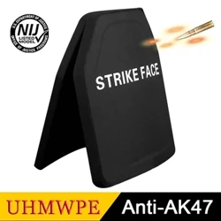 NIJ IV Bulletproof Plate 10x12 tum Lätt taktisk UHMWPE Bulletproof Protection 3A -nivå mot AK47 IX 7,62 mm kroppsrustning