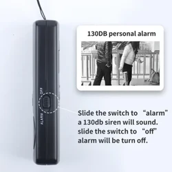 125dB Selbstverteidegung Anti-Vergewaltegungsgerät Dual Spriecher Laut Alarm Alarm Attack Panik Sécherheet Perséinlech Sécherheet Keychain Bag Pendant
