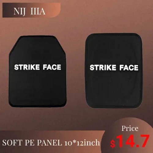 NIJ IIIA 3A PEUD Soft Bulletproof Plate Ballistic Vest Bulletproof Rucksak Ballistic Board Big Plates 10x12