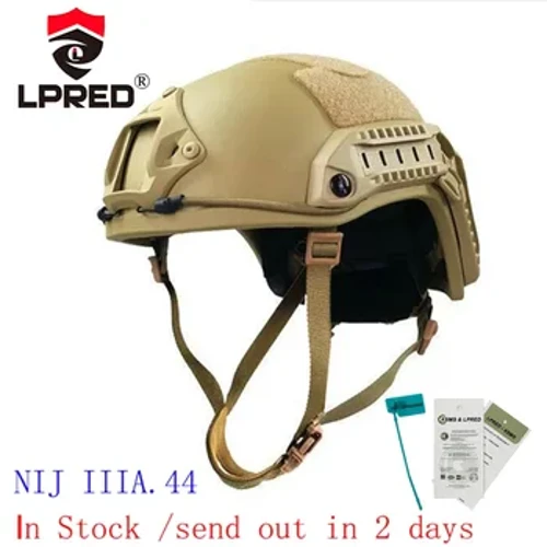 LPRED ægte skudsikker hjelm Ballistic High Cut Tactical NIJ 3A hjelm Aramid UHMW PE sikkerhedshjelm IIIA Br1 MICH FAST hjelm