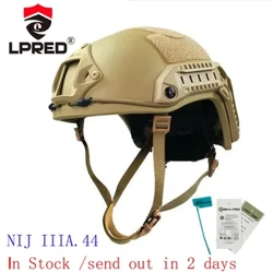 LPRED ekte skuddsikker hjelm Ballistic High Cut Tactical NIJ 3A hjelm Aramid UHMW PE sikkerhetshjelm IIIA Br1 MICH FAST hjelm