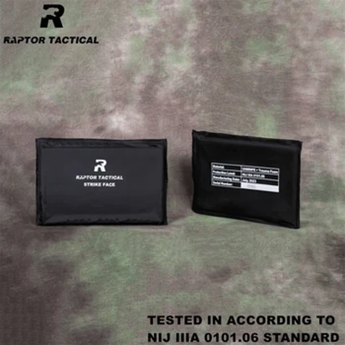 Soft BulletProof Plate 5"x8" NIJ Level IIIA 3A 0101.06 UHMWPE O Aramid Soft Ballistic Side Panel Dalawang Piraso - Raptor Tactical
