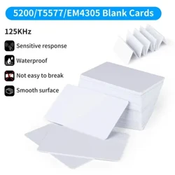 10 Pcs/20 Pcs Dapat Ditulis Ulang 125KHz RFID T5577/5200/EM4305 Kartu Kosong Smart Akses Kontrol Kunci Kartu Membaca Tulis Program Kartu Klon