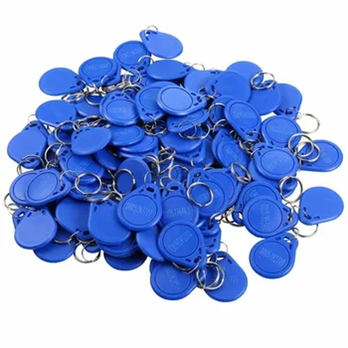 10 dona yuqori sifatli 125 kHz RFID EM4100 eshikdan kirishni boshqarish identifikatori teglari Keyfob kartalari faqat o'qiladigan chipli plastik kalitlar