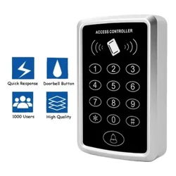 125 кГц RFID-клавиатура контроля доступа EM Card Reader Поддержка 1000 пользователей Система контроля доступа к дверям Система открывания дверных замков Клавиатура
