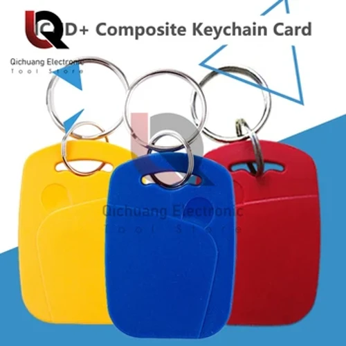 5 шт./лот 13,56 МГц 125 КГц TK4100(ID)+FM1108(IC) Перезаписуваний чіп NFC Smart Dual Band Card Система контролю доступу Keyfob Keytag