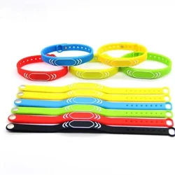 1pcs 125 كيلو هرتز EM4100 TK4100 اقرأ فقط بطاقة RFID SILICA WRISTBAND KEYFOB مقاومة للماء سوار معصم معصم